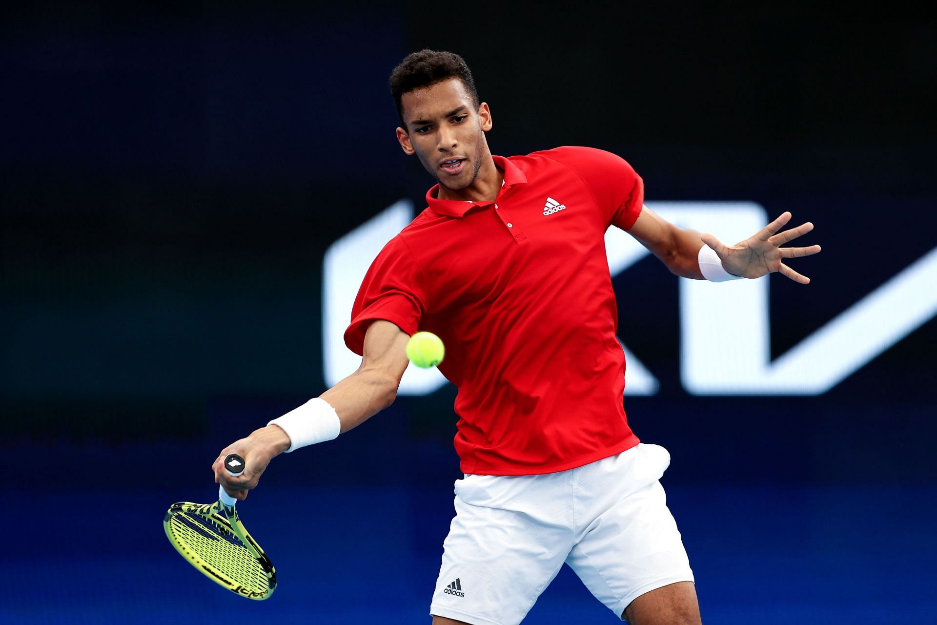 Felix Auger-Aliassime at the 2022 ATP Cup.