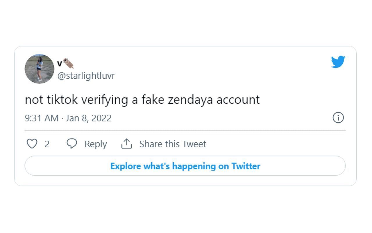 Fans react to the fake TikTok account 3/6 (Image via Twitter)