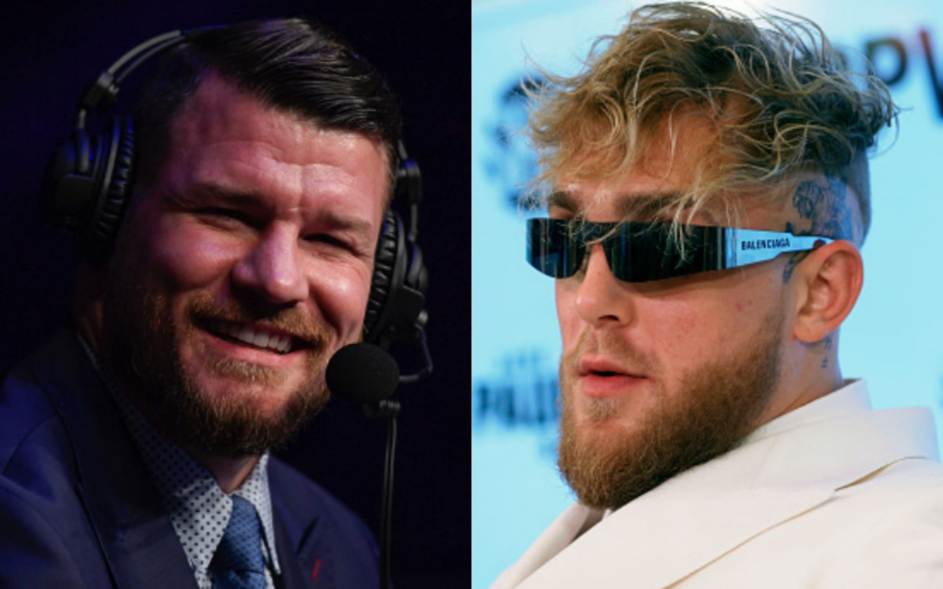 Michael Bisping (left); Jake Paul (right)