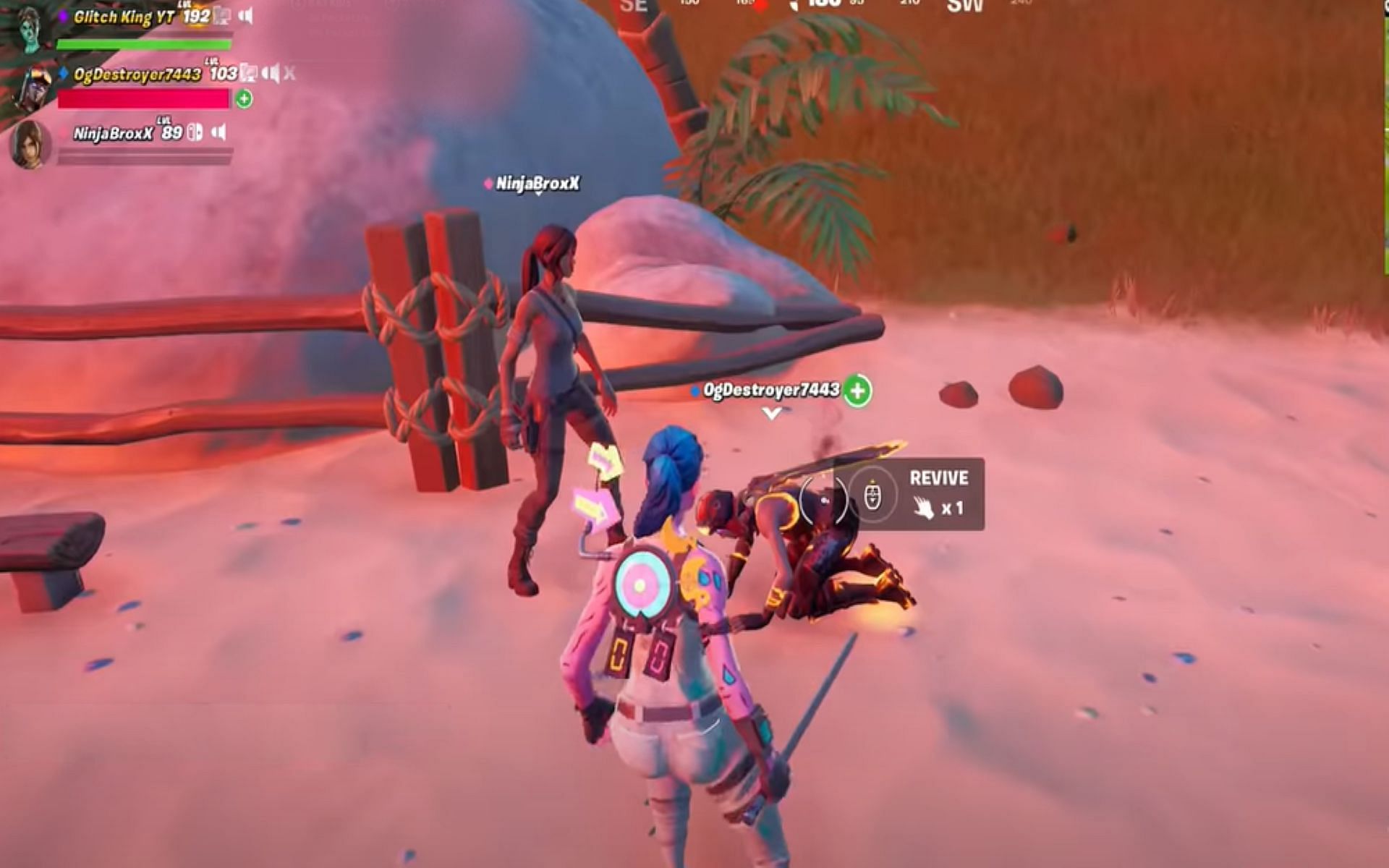 New glitch in Fortnite Chapter 3 Season 1 (Image via GKI/YouTube)