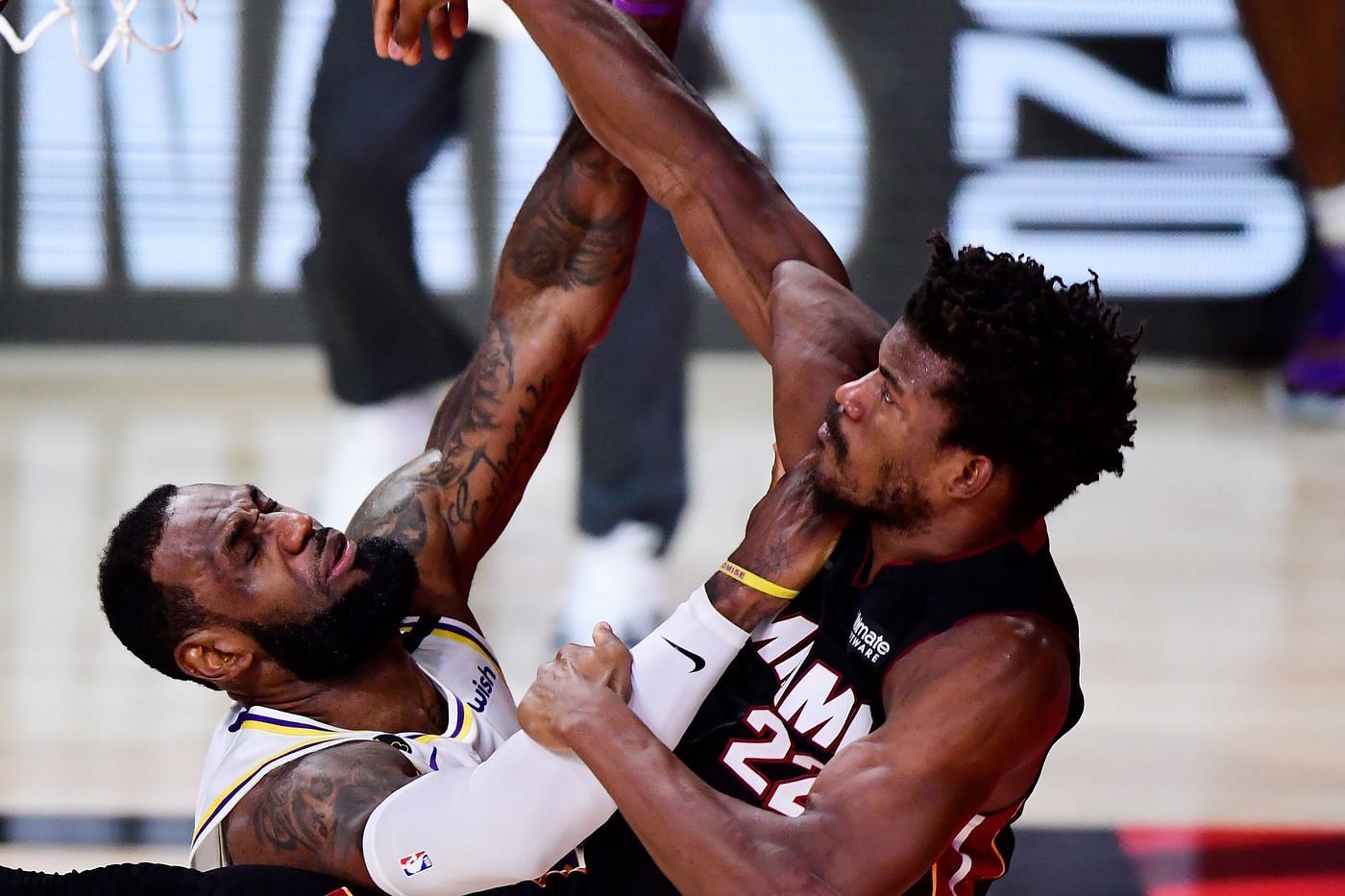 The Miami Heat handed the LA Lakers another disappointing loss. [Photo: Pounding the Rock]