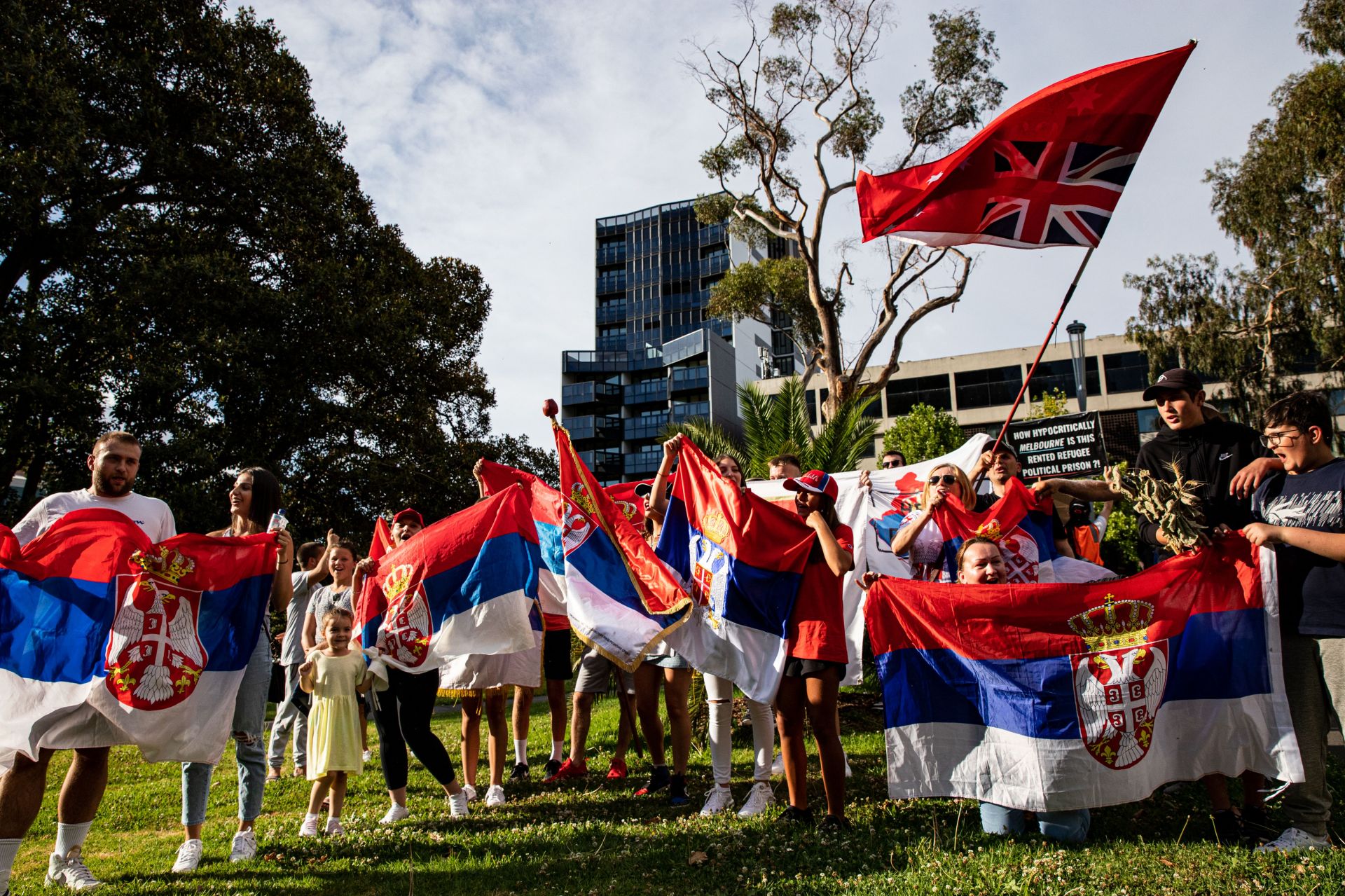 Novak Djokovic's supporters were not far behind, coming to his aid with memes of their own