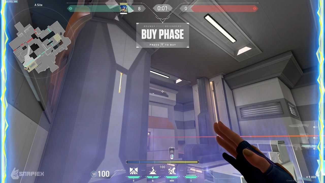 Neon can stun enemies on A-Belt by lining her crosshair like this (Image via Snapiex/YouTube)