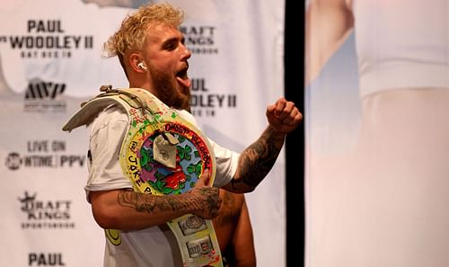 Jake Paul v Tyron Woodley - Weigh-in