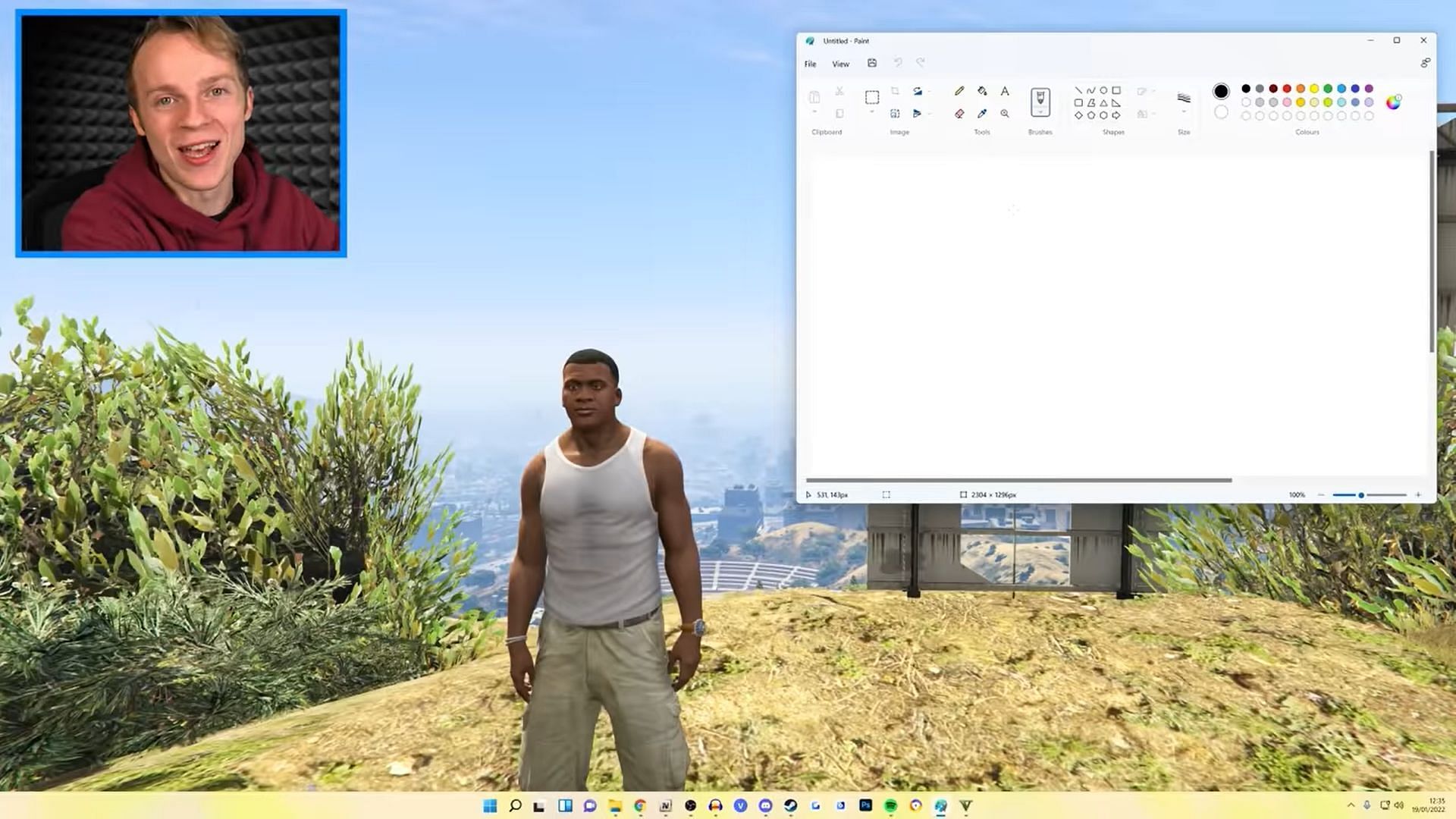 Paint meets GTA 5 using mods (Image via Sportskeeda)