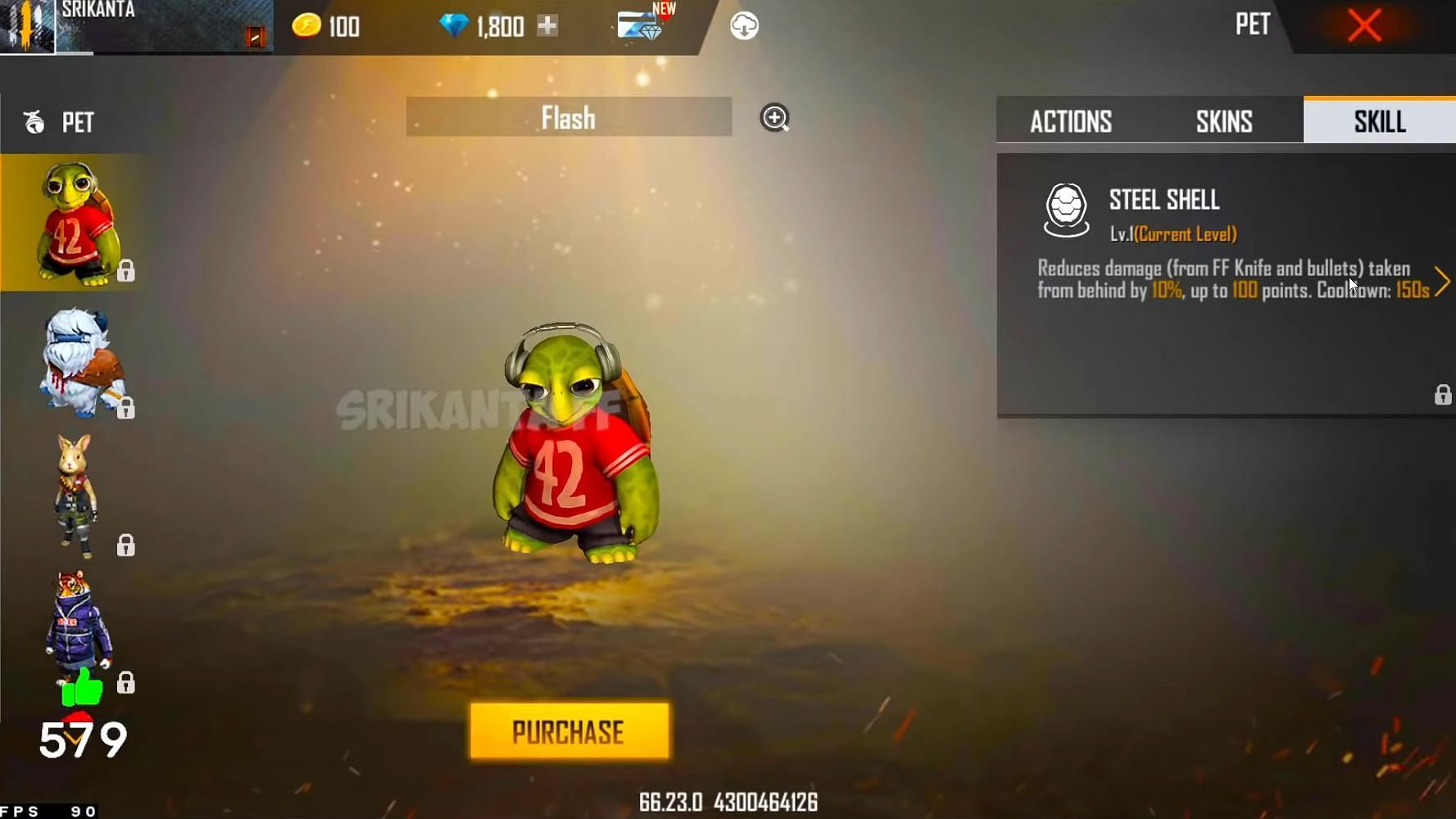 The pet could be an interesting addition to Free Fire (Image via YouTube/Srikanta)