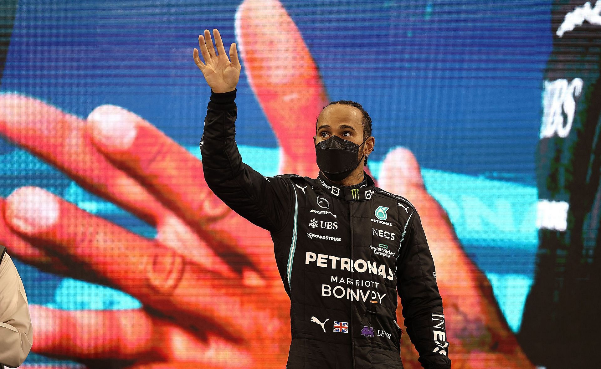 F1 Grand Prix of Abu Dhabi - Lewis Hamilton waves to his fans