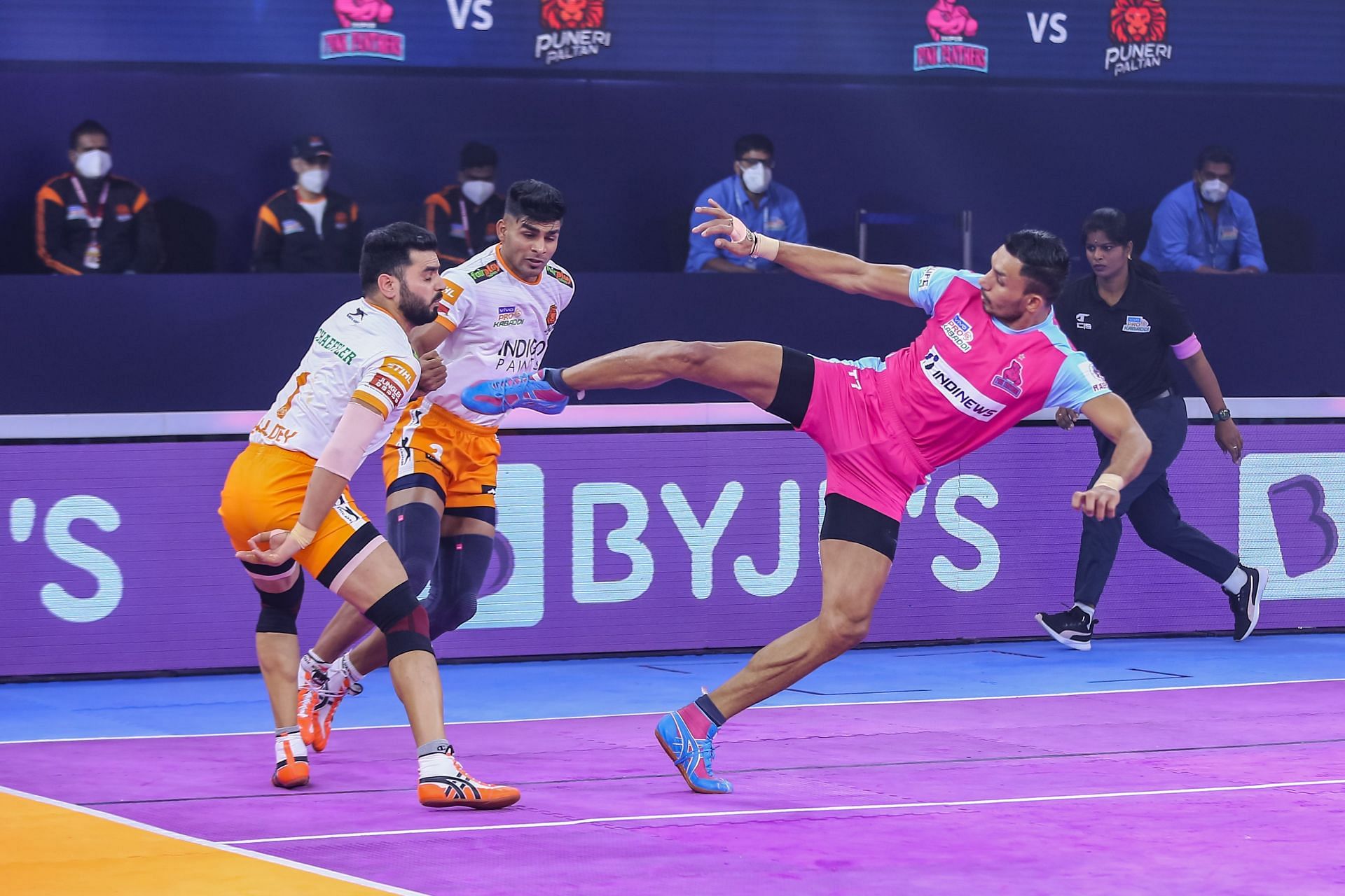 DEL vs JAI Dream11 Pro Kabaddi: Captain Vice-Captain Match 57 Dabang Delhi  vs Jaipur Pink Panthers Shree Shivchhatrapati Sports Complex 8:30 PM Nov 4