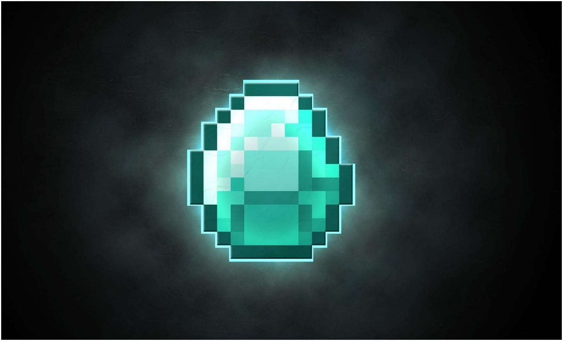 Diamond in Minecraft (Image via WallpaperCaveMinecraft)