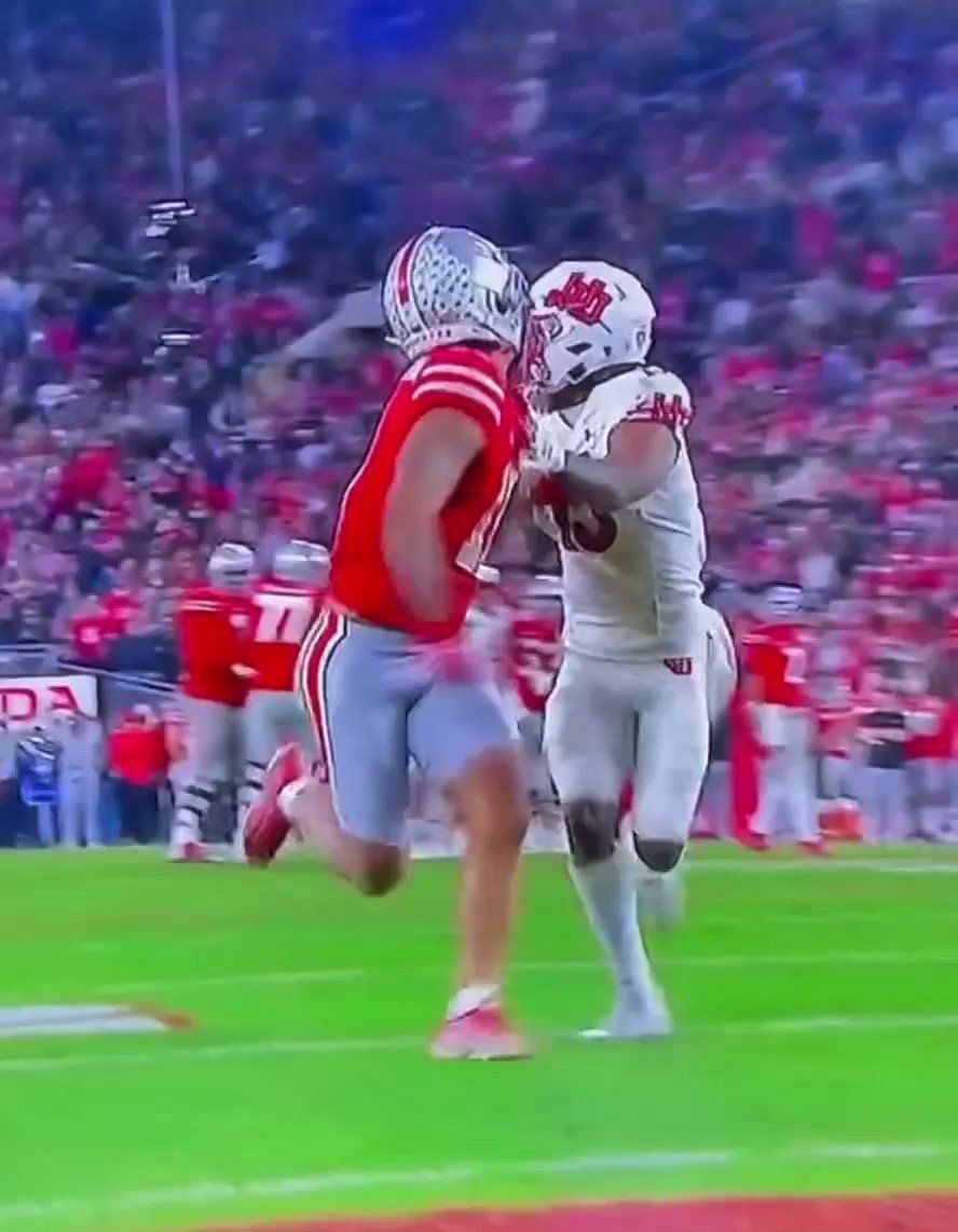 Ohio State receiver Jaxon Smith-Njigba celebrates a touchdown during an  NCAA college spring football game Saturday, April 16, 2022, in Columbus,  Ohio. (AP Photo/Jay LaPrete Stock Photo - Alamy