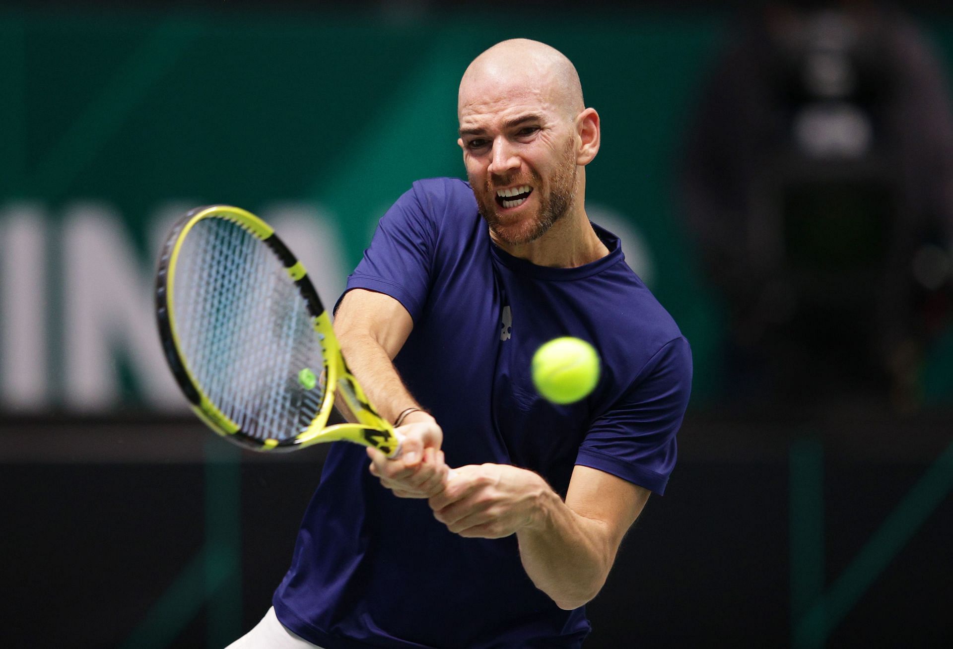 Adrian Mannarino at the 2021 Davis Cup Finals