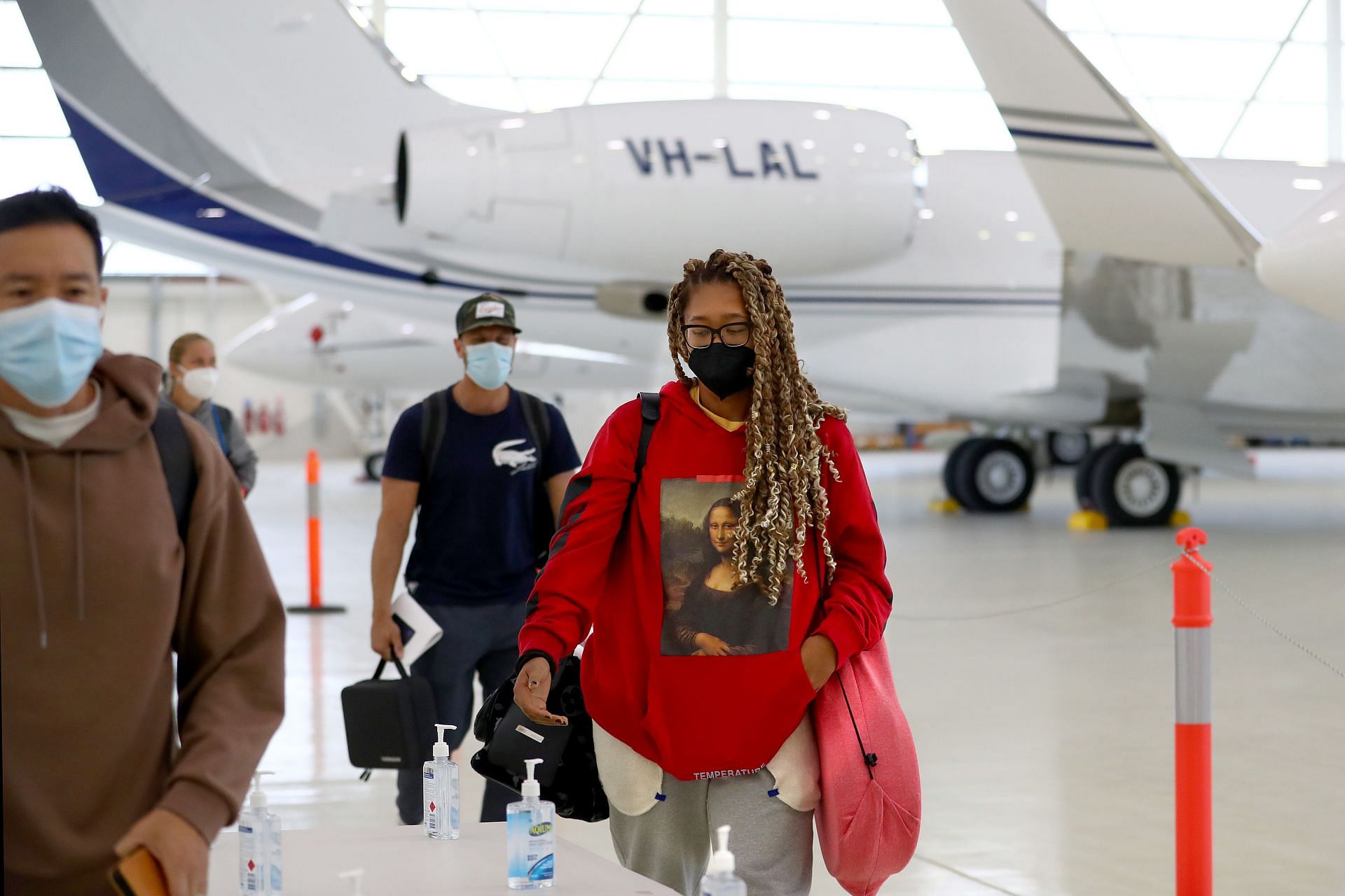 Naomi Osaka arrives in Australia for the Melbourne Summer Set.