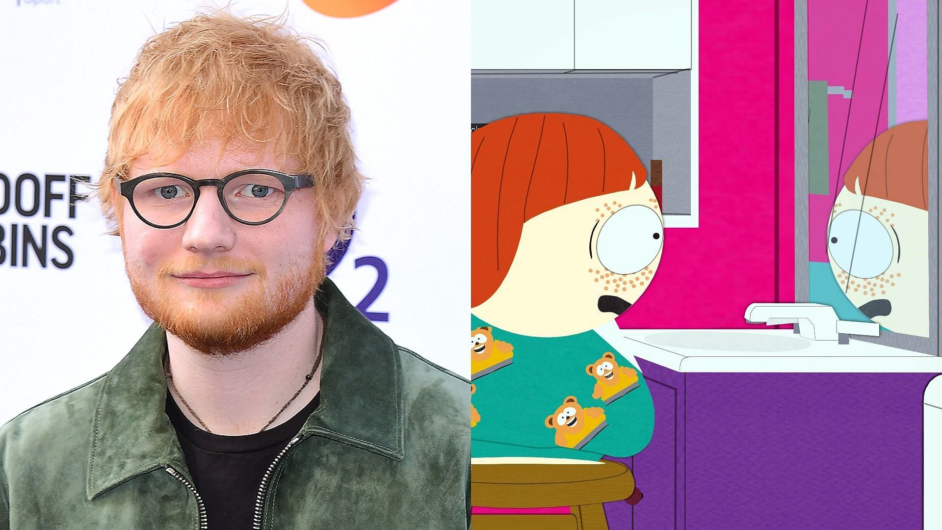Ed Sheeran opens up on South Park ruining his life (Images via Getty Images and Comedy Central)
