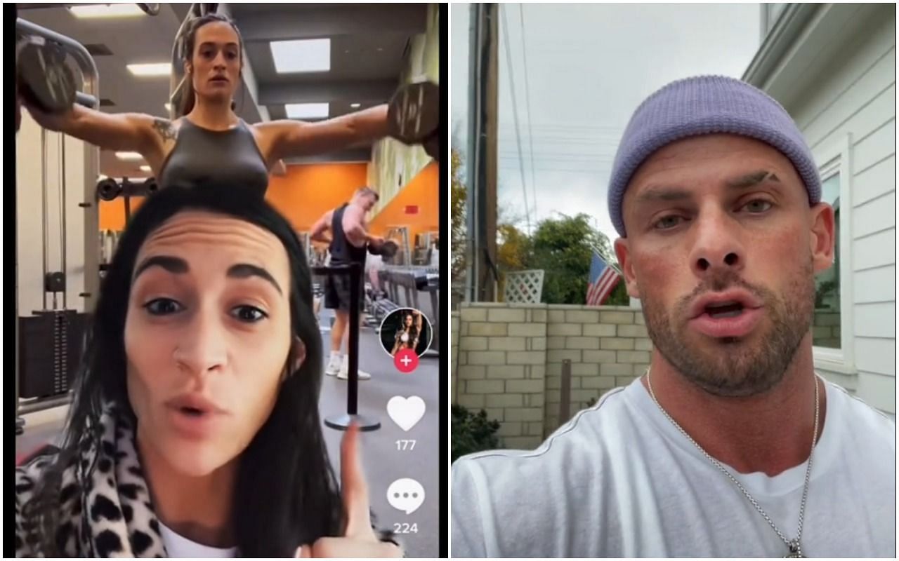Joey Swoll reacts to Nikki Fitness&#039; Titkok video shaming a gym-goer (Image via Joey Swoll/TikTok)
