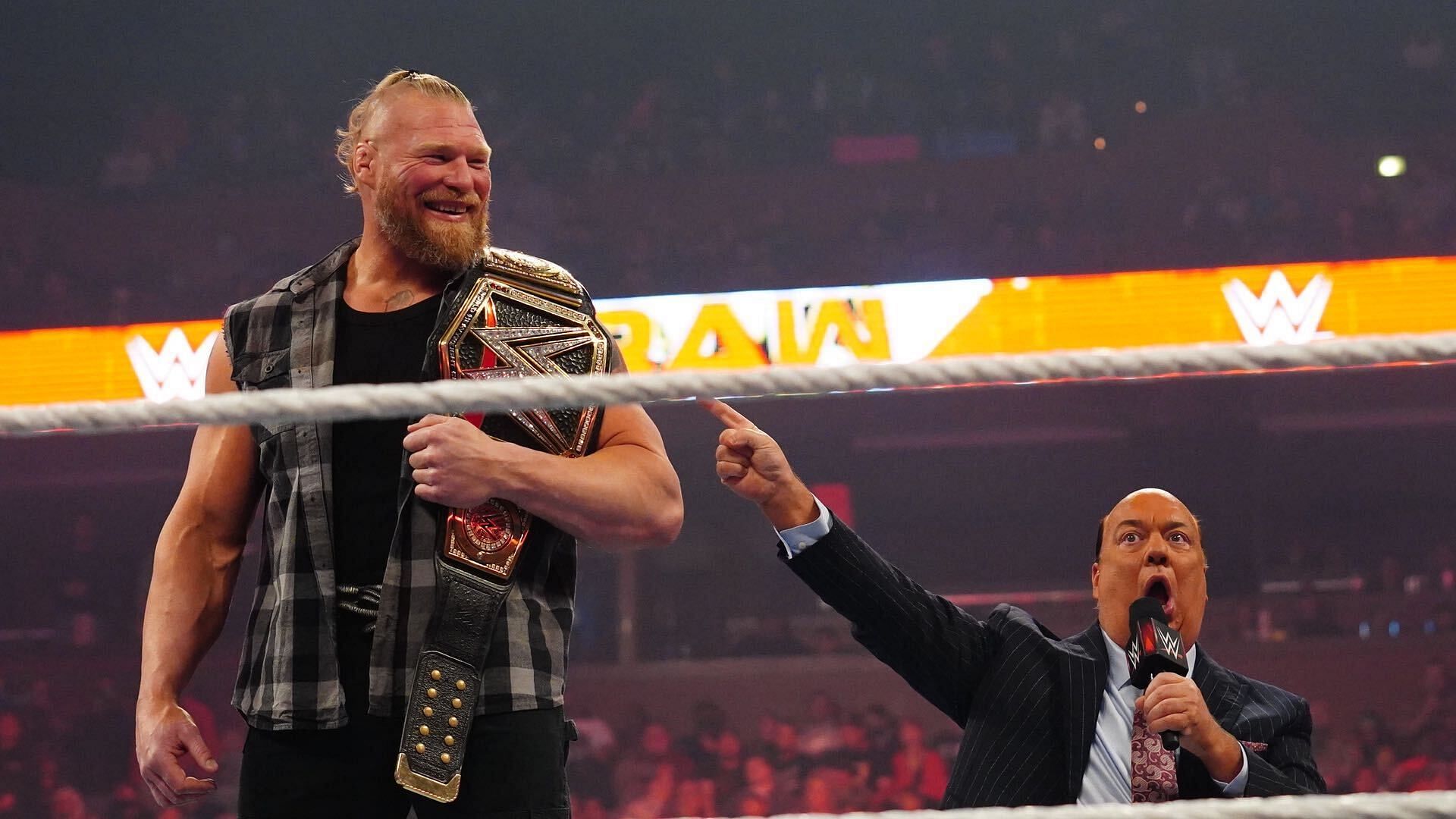 Heyman and Lesnar are back together!