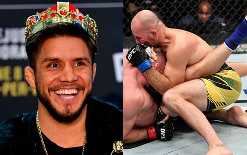 Henry Cejudo (left); Glover Teixeira (top right)