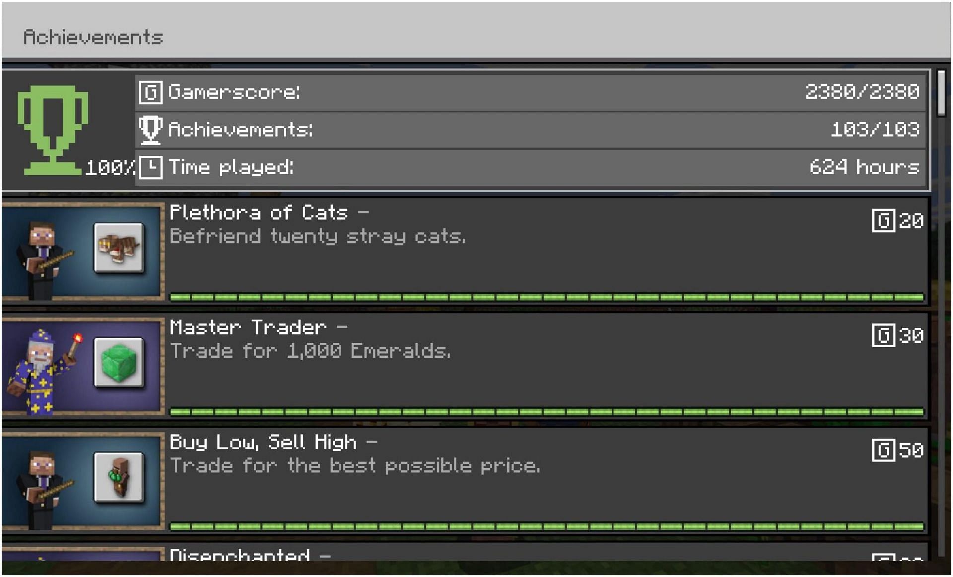 Achievements are an important part of Minecraft (Image via Minecraft)