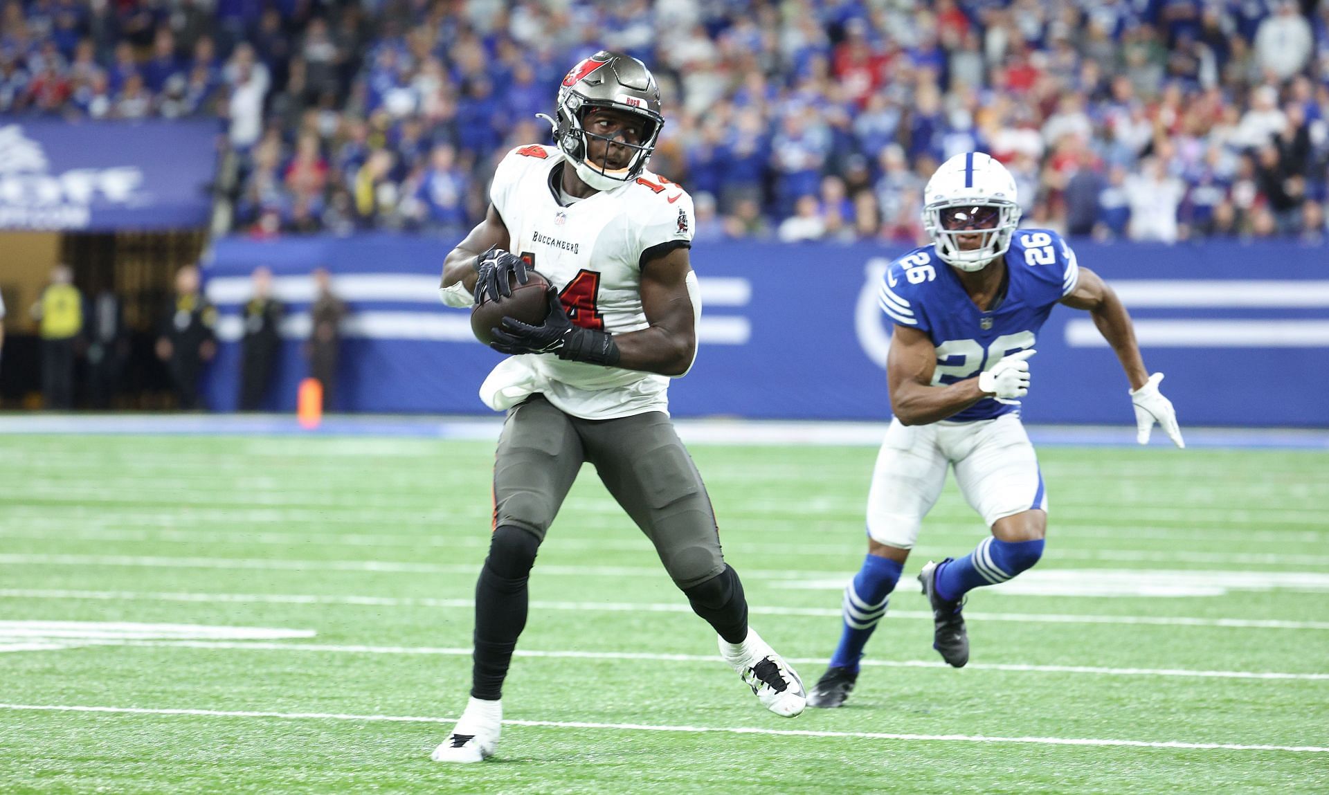 Godwin (in white) won't be available for the Buccaneers on Sunday (Photo: Getty)