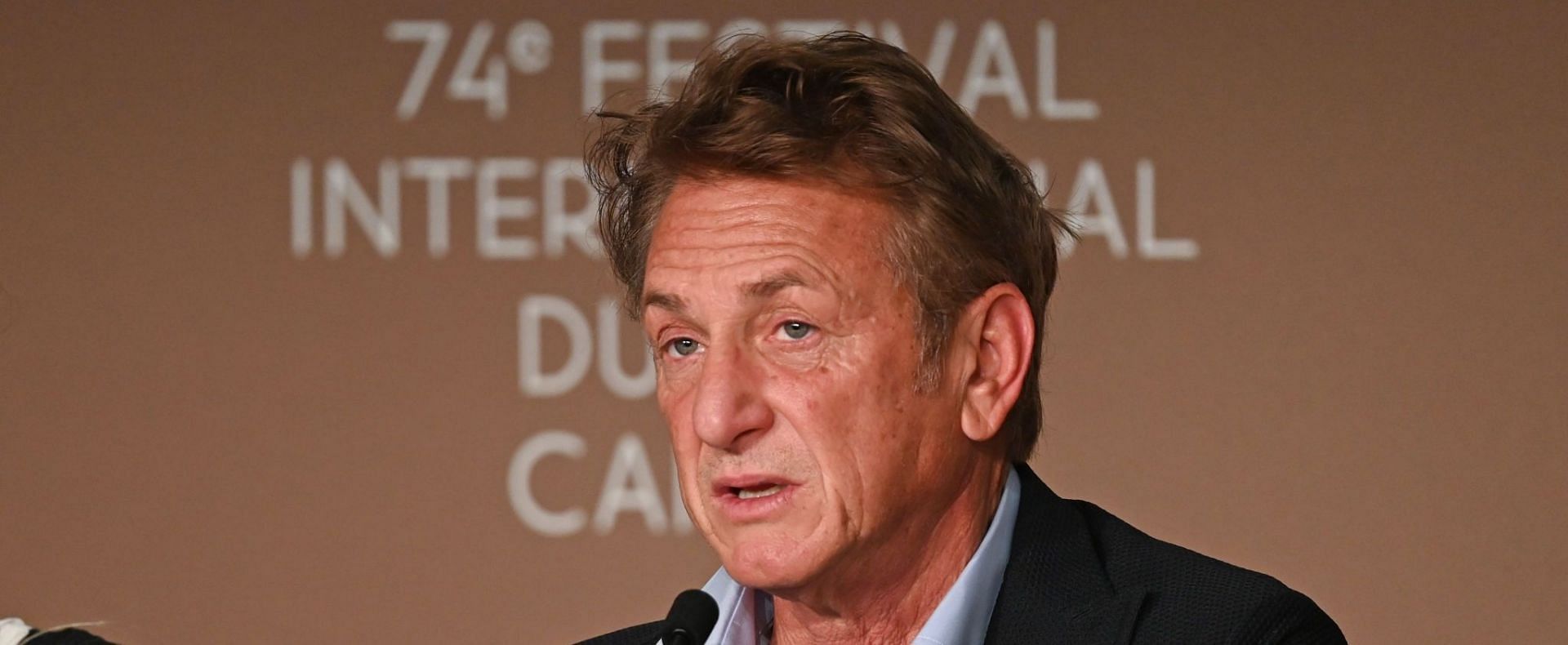 Sean Penn claimed &quot;cowardly genes&quot; are leading to men wearing skirts (Image via Kate Green/Getty Images)