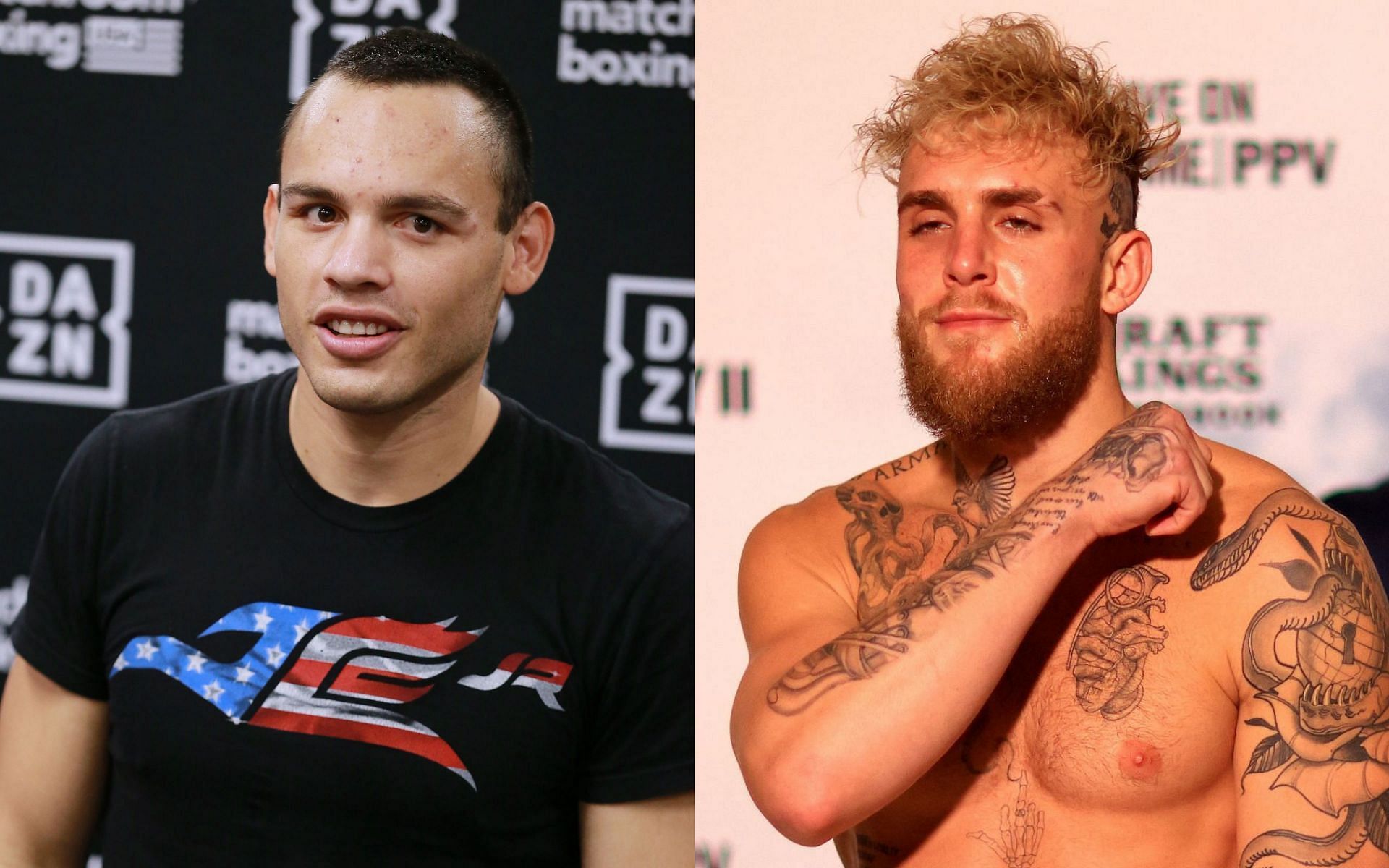 Julio Cesar Chavez Jr. (left) and Jake Paul (right)