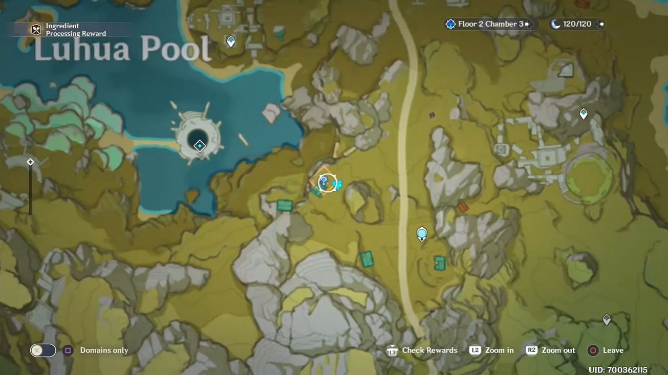 Location of Mr. Zhu on the map (Image via 100% Guides, YouTube)