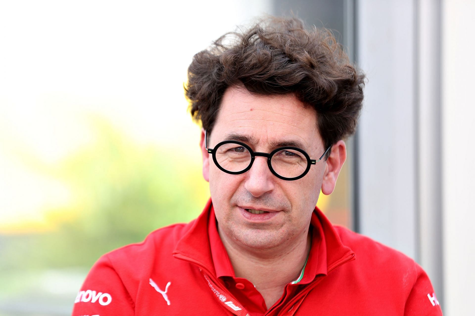 Ferrari Team Principal Mattia Binotto in the F1 paddock. (Photo by Mark Thompson/Getty Images)