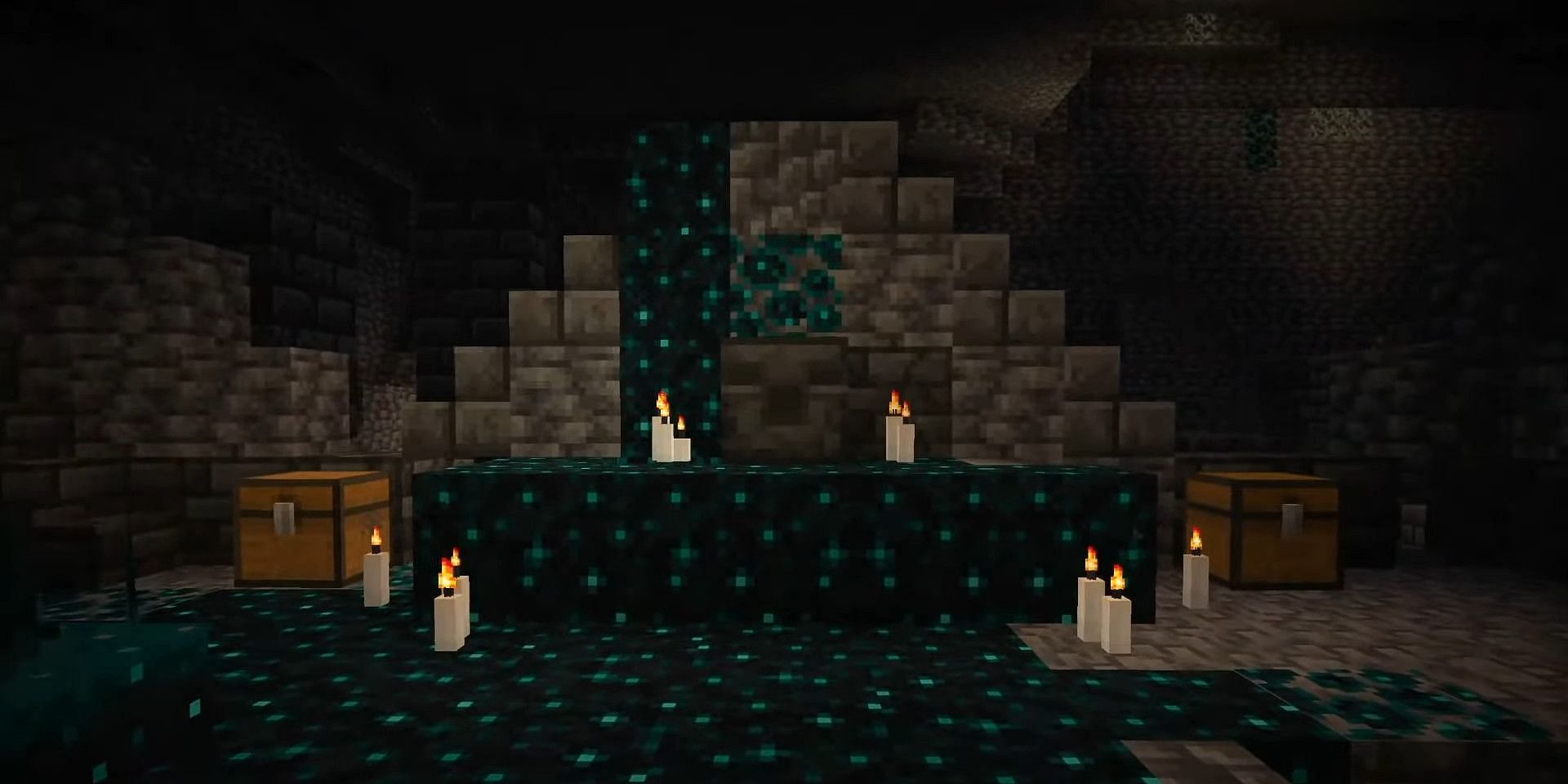 The Deep Dark biome will finally arrive with the next patch (Image via Minecraft)