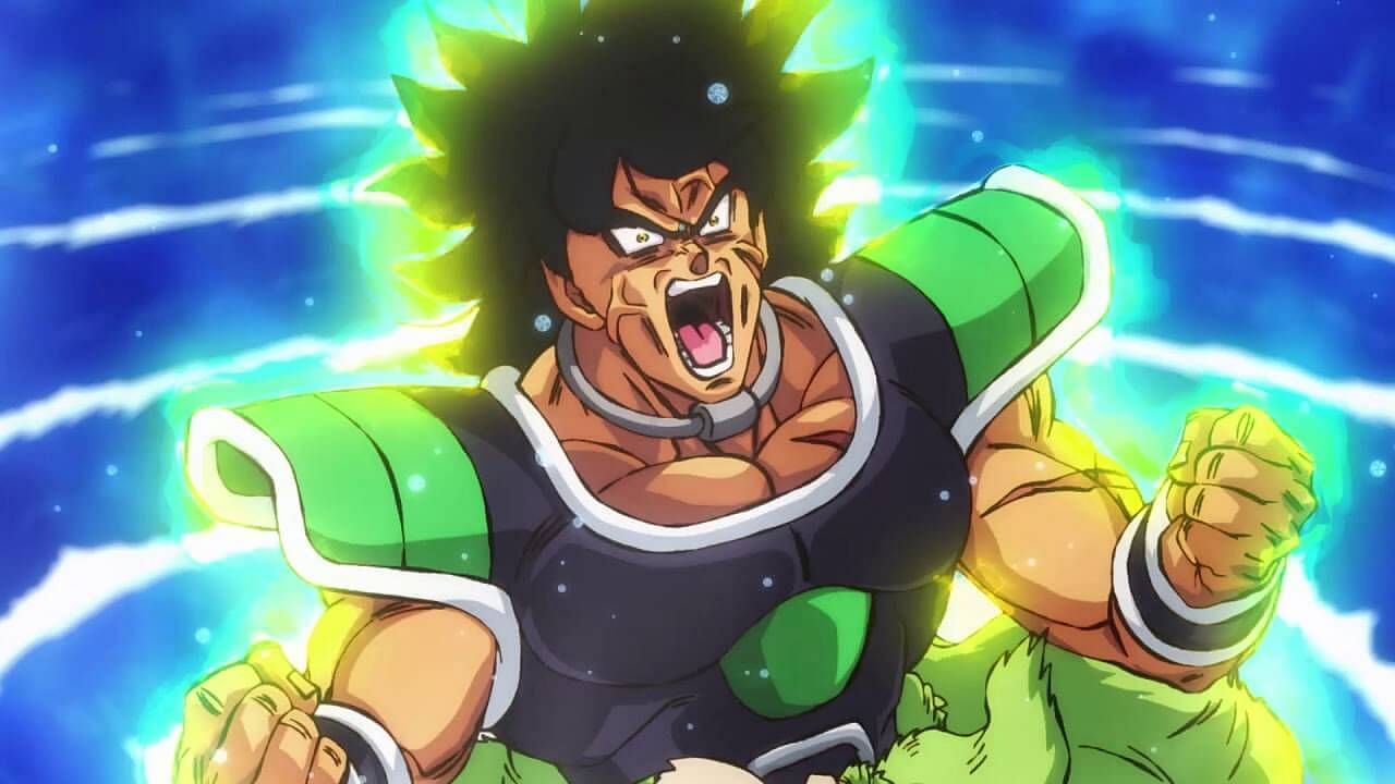 Broly seen powering up during the Dragon Ball Super: Broly movie. (Image via Toei Animation)
