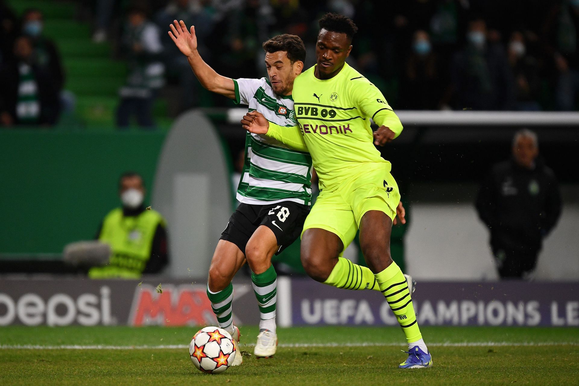 Pedro Goncalves (left) has been a great signing for Sporting.