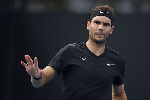 Rafael Nadal at the 2022 Melbourne Summer Set.