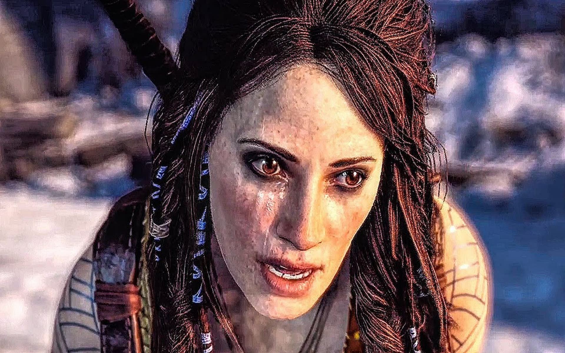 Freya, the former Queen of Asgard, in God of War (Image via Sony Interactive Entertainment)