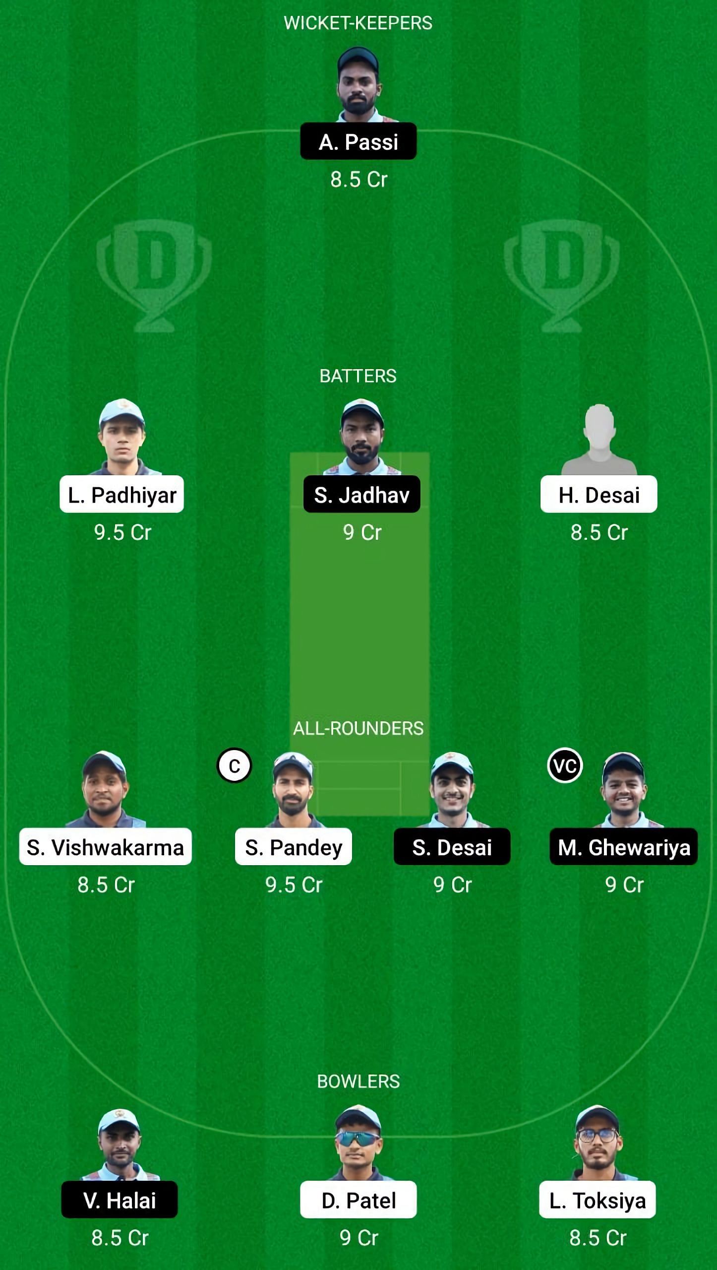 TIT vs GLA Dream11 Fantasy Suggestion #1