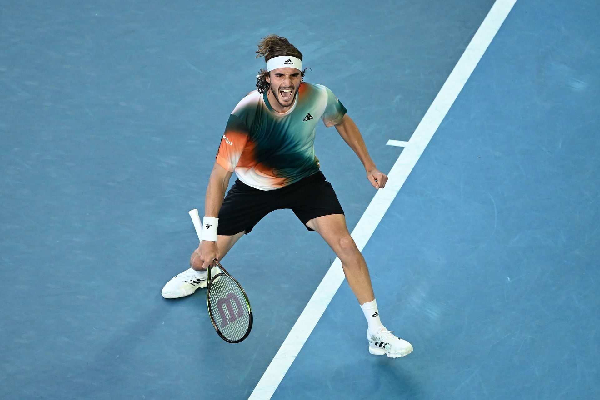 Stefanos Tsitsipas at the 2022 Australian Open: Day 6