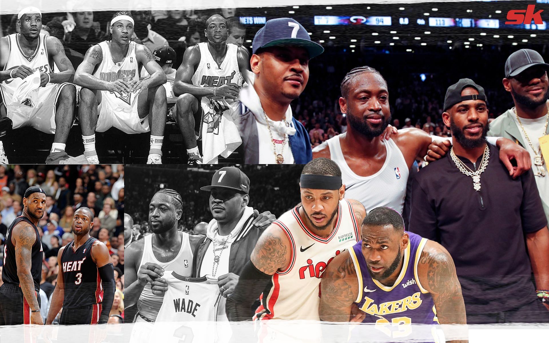 LeBron James, Carmelo Anthony celebrates Dwyane Wade&#039;s 40th birthday.