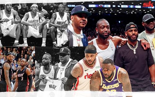 LeBron James, Carmelo Anthony celebrates Dwyane Wade's 40th birthday.