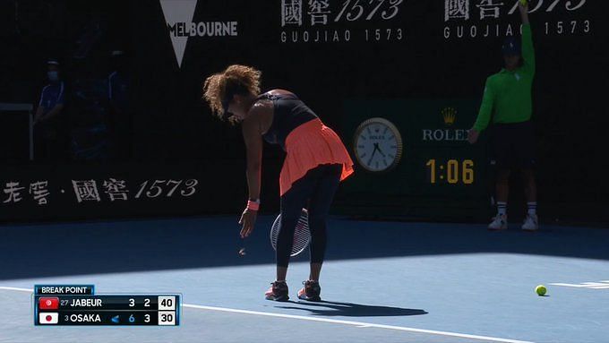 Look: Naomi Osaka's butterfly encounter at Austalian Open 2021