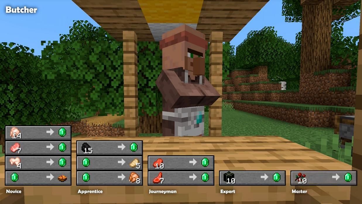 Villager trades range from excellent to confounding (Image via Mojang)
