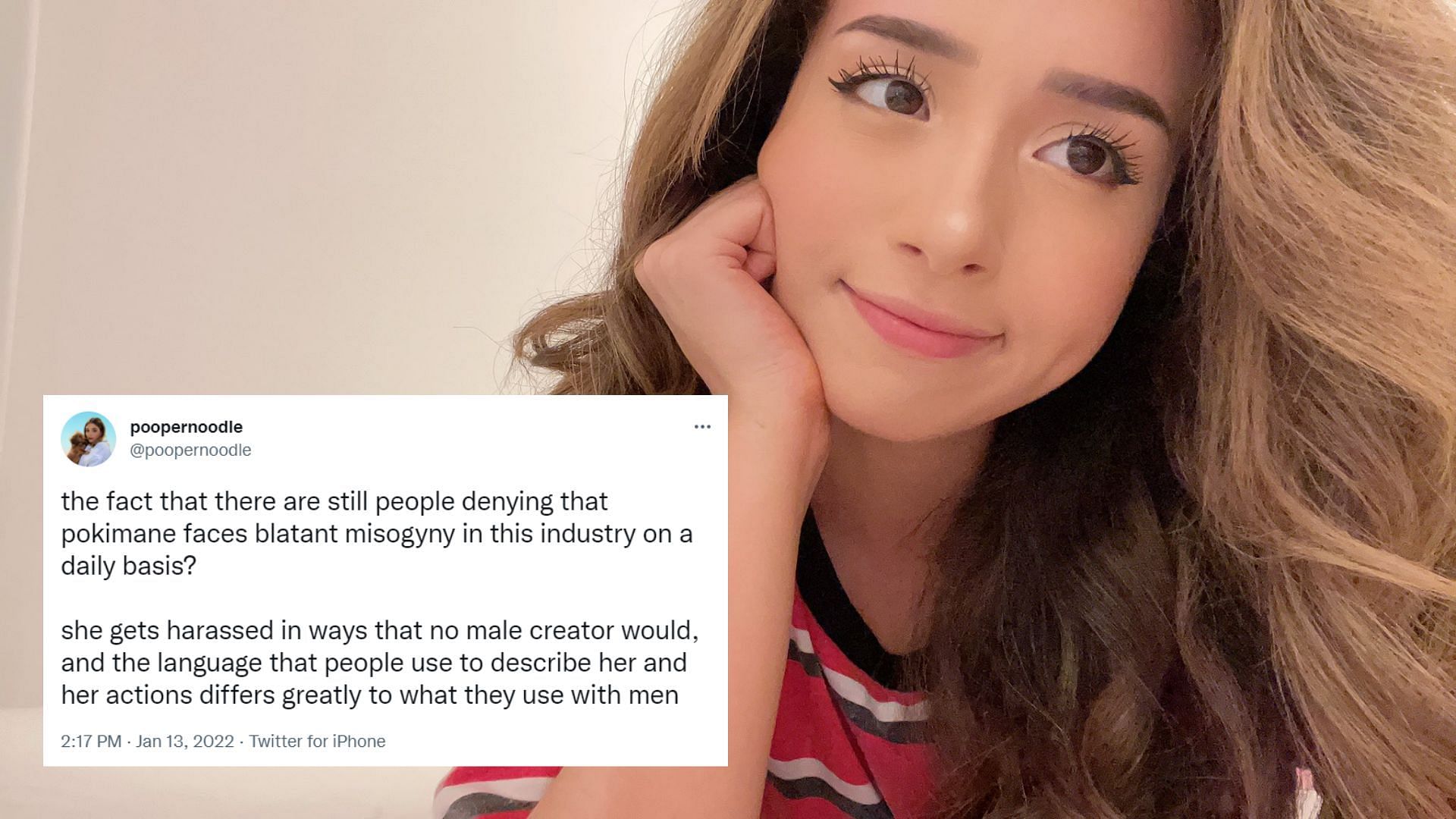Pokimane&#039;s fans and friends come to her defense against unwarranted hate on the Internet (Image via Sportskeeda)
