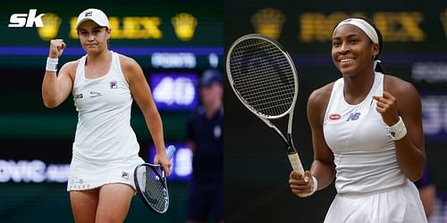 Ashleigh Barty and Coco Gauff.