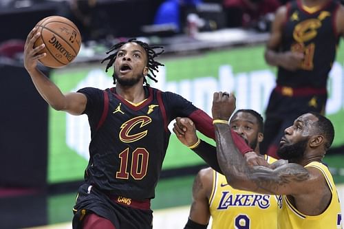 Darius Garland scoring on LeBron James. (Photo: Courtesy of Cavaliers Nation)