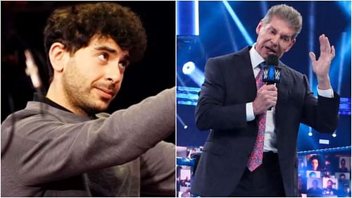 AEW's Tony Khan and WWE's Vince McMahon