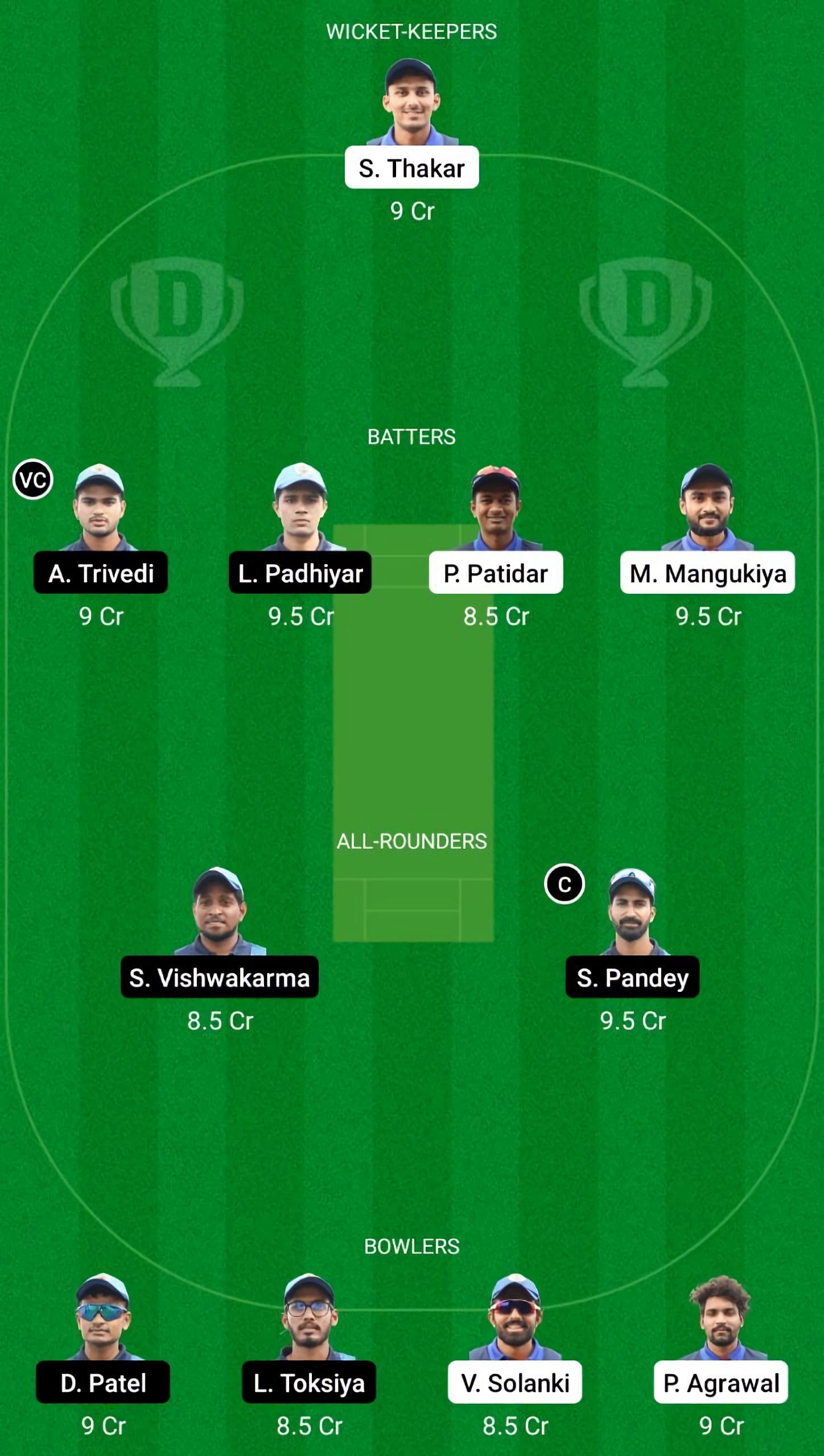 WAR vs TIT Dream11 Fantasy Suggestion #1