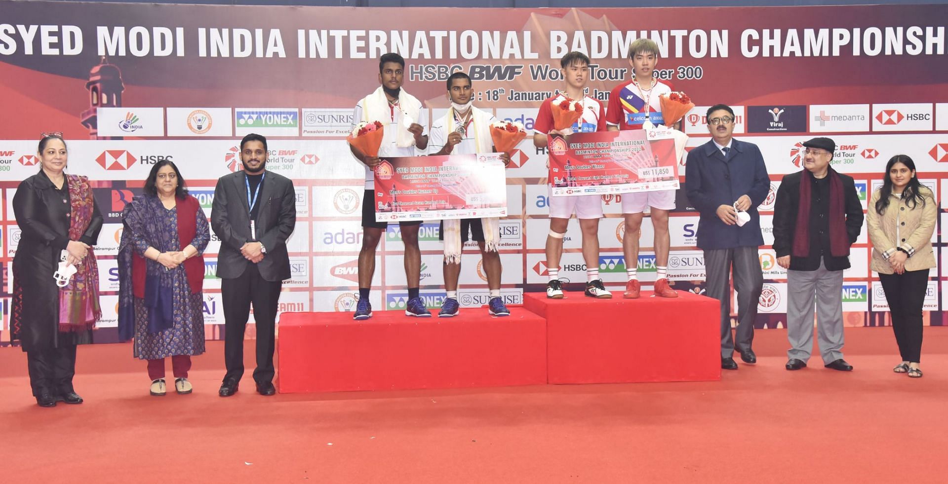 Krishna Prasad Garaga and Vishnuvardhan Goud Panjala made it to the Syed Modi tournament final. (Picture: BAI)