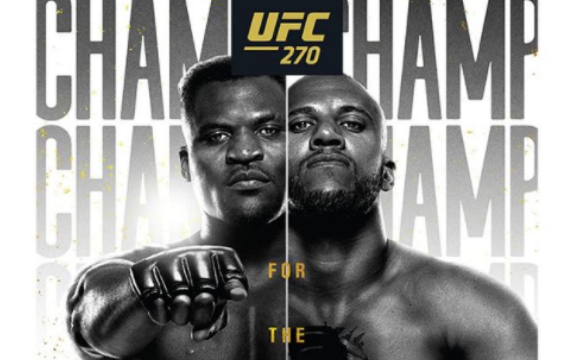 UFC 270 official poster via Instagram @ufc