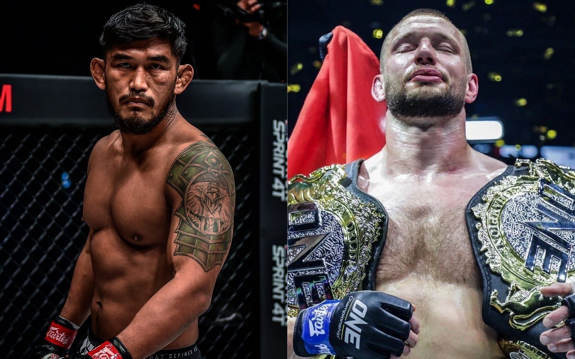 Former ONE Championship two-division titlist Aung La Nsang shores up weaknesses after losses to Reinier de Ridder. [Photos: @aunglansang, @deriddermma on Instagram]