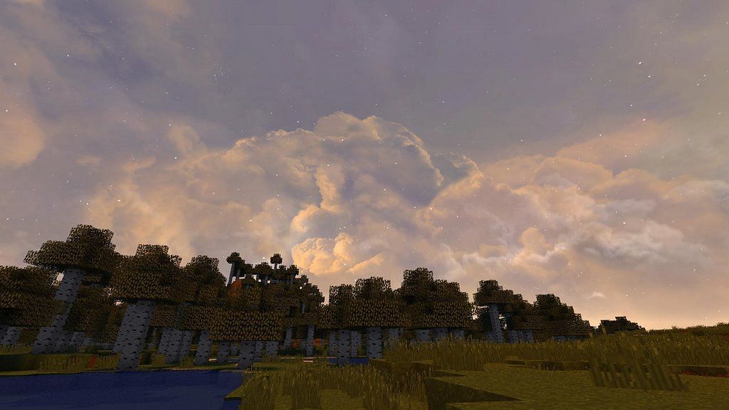 Realistic Sky changes only one part of the game (Image via Minecraft)