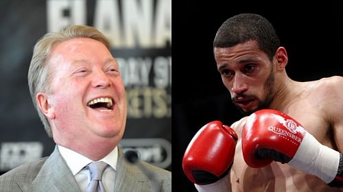 Frank Warren (left) and Curtis Woodhouse (right)