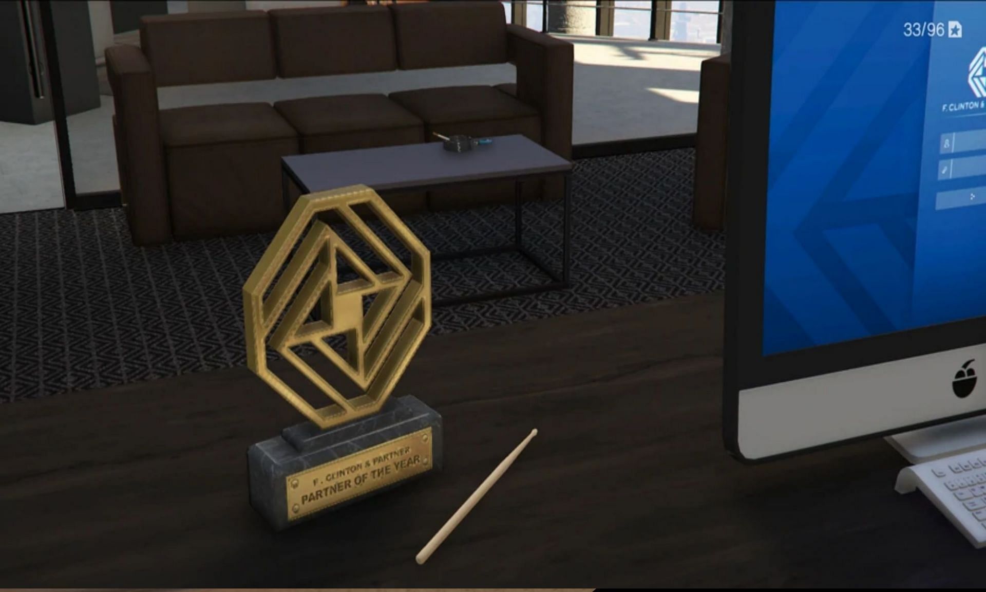 Here is the Partner of the Year trophy (Image via Rockstar Games)