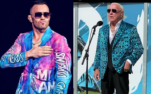 Colby Covington (left), Ric Flair (right) [Credits: @colbycovmma, @ricflairnatureboy via Instagram]