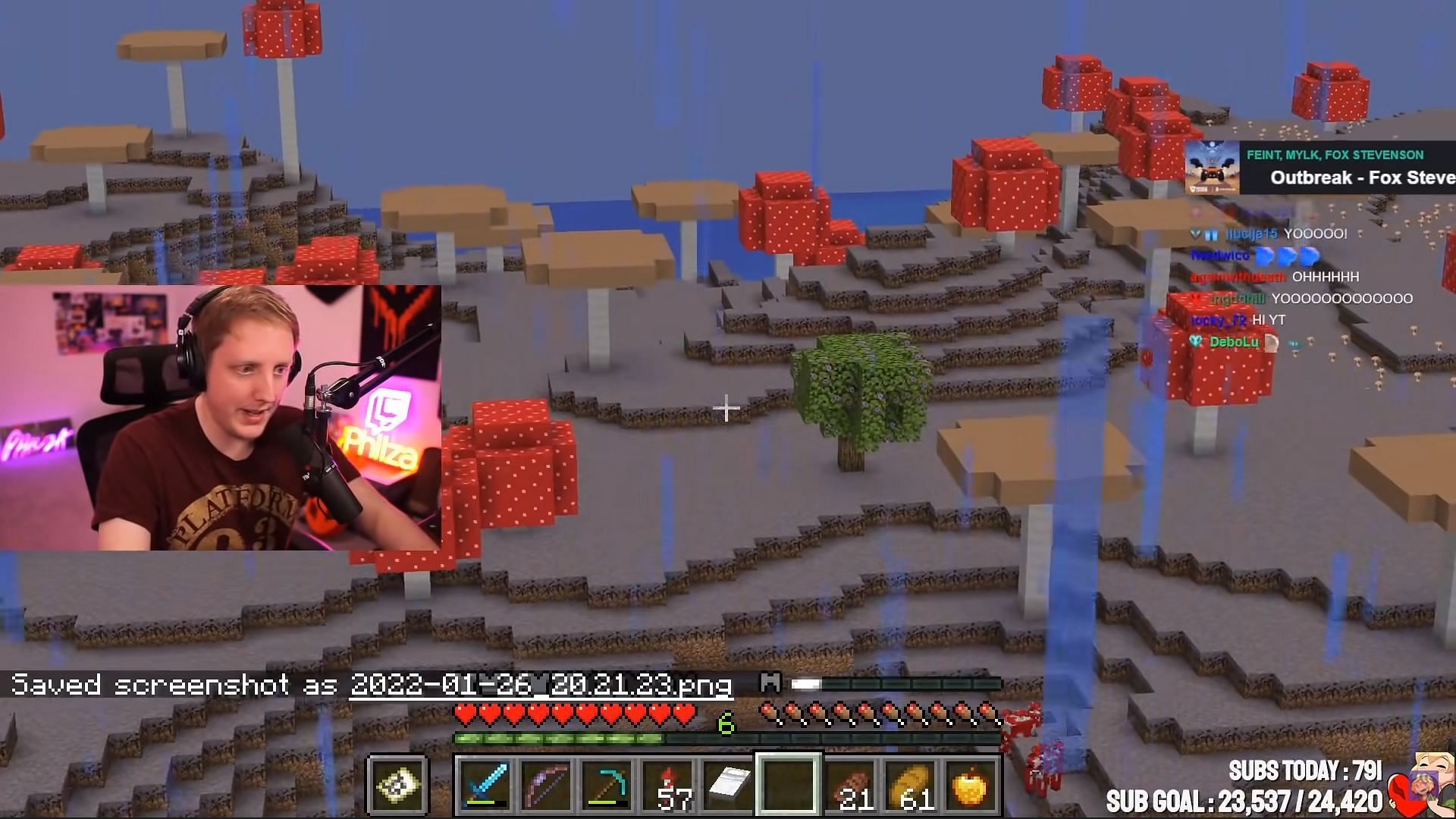 Azalea tree in the middle of Mushroom Island (Image via Canooon YouTube)